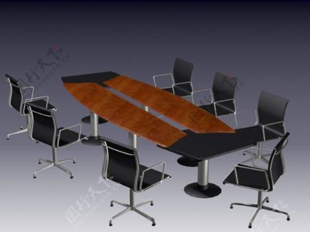 办公家具会议桌3d模型3d模型34