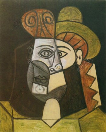 1947T鍧眅defemme西班牙画家巴勃罗毕加索抽象油画人物人体油画装饰画