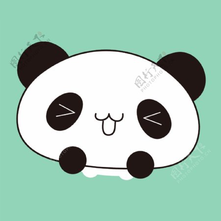印花矢量图T恤图案可爱卡通动物熊猫免费素材