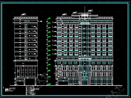 酒店建筑平面施工图