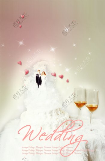 婚礼海报PSD文件