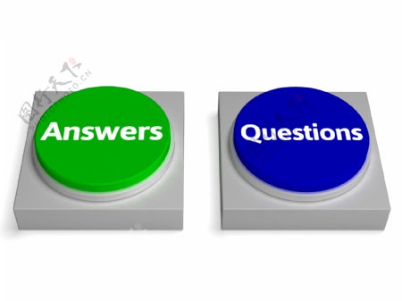 回答问题的按钮显示常见问题解答或解决方案