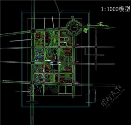 诸暨行政中心区域概念规划CAD图纸