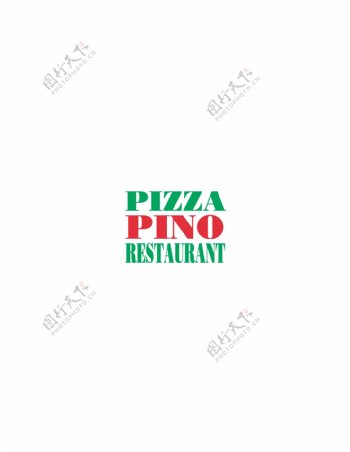 PizzaPinoRestaurantlogo设计欣赏PizzaPinoRestaurant饮料品牌LOGO下载标志设计欣赏