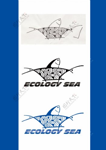 生态海洋标志设计图片