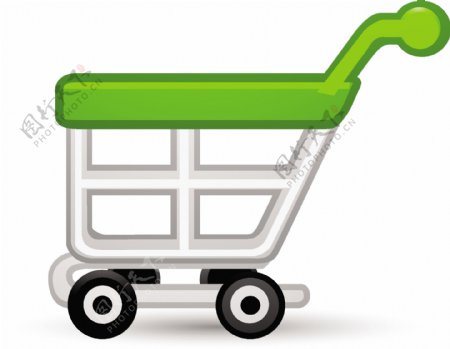 Cart1绿Lite电子商务图标