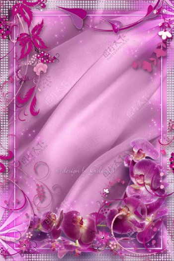 粉色花纹边框下载