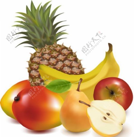 菠萝香蕉图片