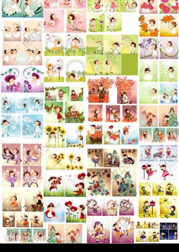 韩国iClickart四季可爱女孩27专辑213个主题图片