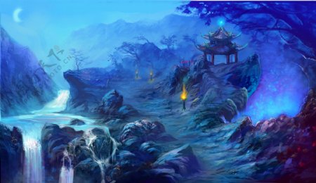 江湖笑游戏背景图片