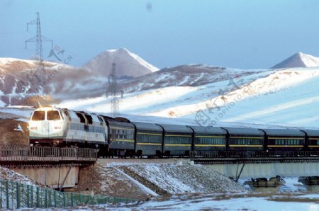 青藏铁路列车图片