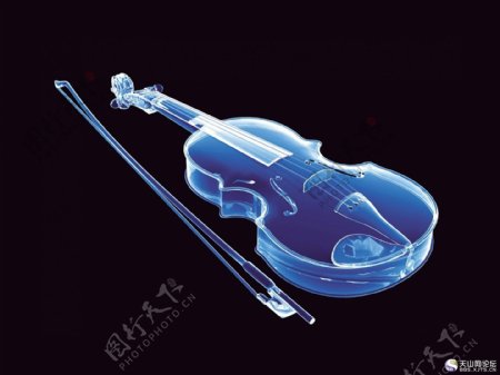 小提琴3D图片