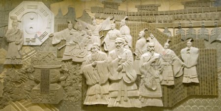 中国历史浮雕夏商周与春秋战国图片