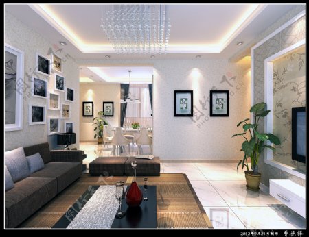 现代风格客厅效果图图片