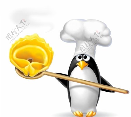 高清厨师企鹅图片
