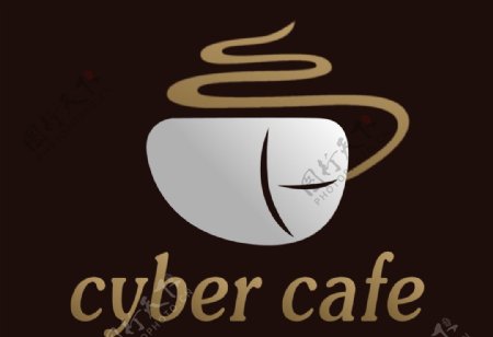 咖啡屋标志图片