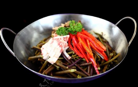 干锅蕨菜图片
