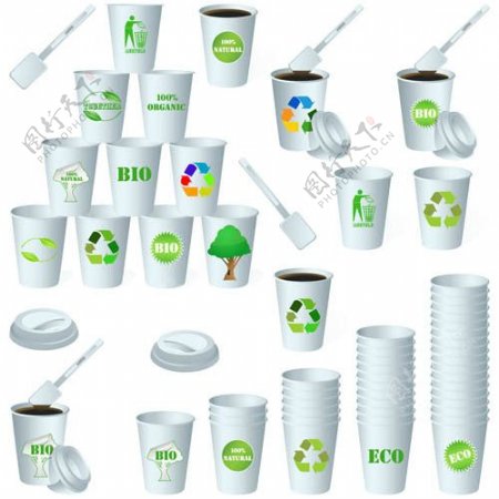 生态纸杯设计图片