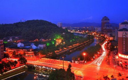 姚城夜景图片