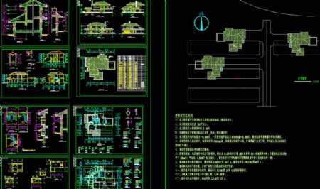 ZJ别墅施工图图片