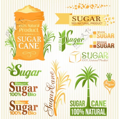 糖类标签图片