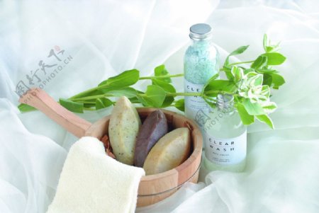 美体天然植物皂图片