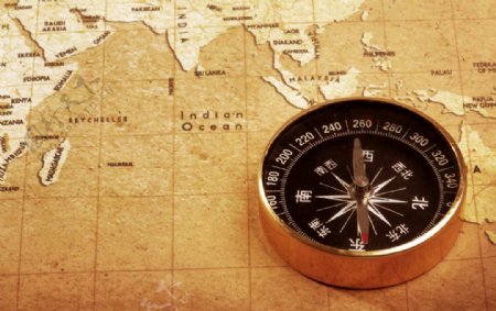 怀旧航海探险指南针图片