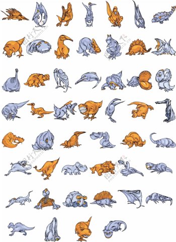 50个恐龙形象图片