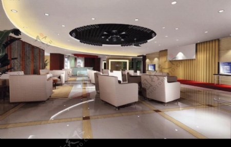 福建省建设银行财富中心多功能厅方案二角度一图片