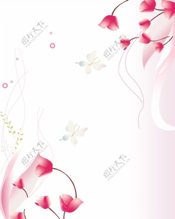 淡粉色背景素材图片