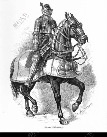 欧洲古代兵器盔甲骑士2图片