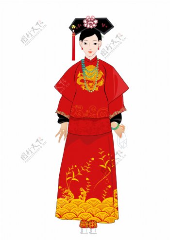 清朝女装图片