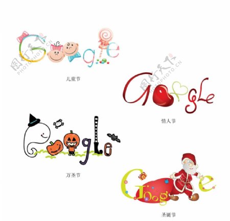 Google节日标志设计图片