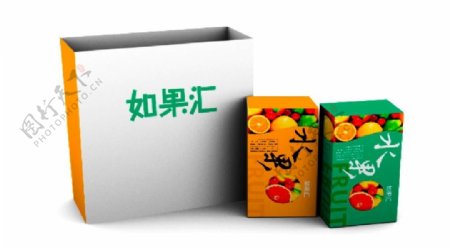 水果包装盒设计效果图图片