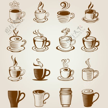 咖啡杯素材图片