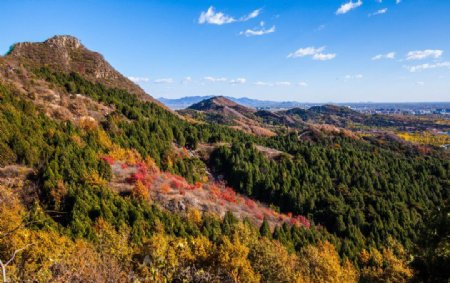 红螺寺北京山林秋天风景图片