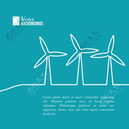 风力发电工业图标工图片