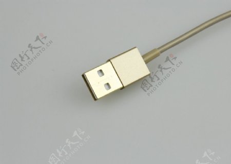 土豪金USB线图片