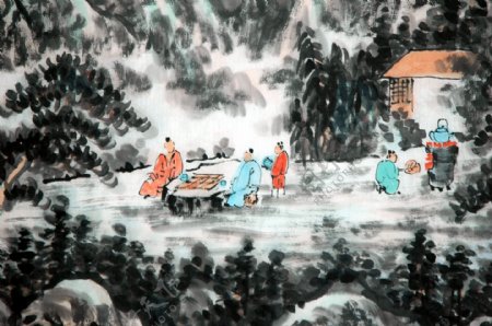 张丙官国画山水作品图片