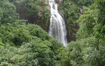九鲤湖瀑布景观图片