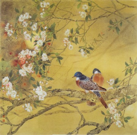 水墨中国画花鸟图片