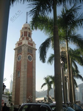 香港CF广场钟楼图片
