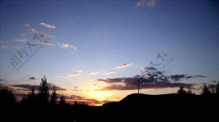 内蒙古草原夕阳图片