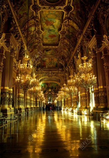 巴黎歌剧院内景禁止商用图片