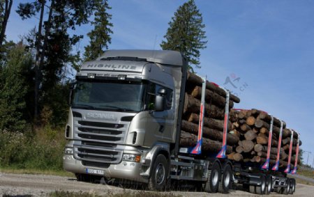 斯堪尼亚木材搬运车图片