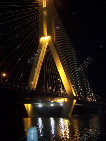 紫金大桥夜景图片