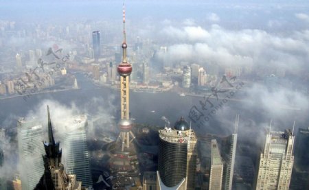 上海平流雾奇观摄影图片