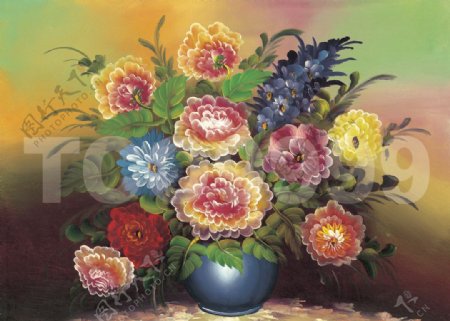 油画手绘油画花朵花卉40x30厘米图片
