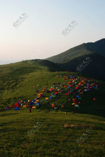 海坨山帐篷图片