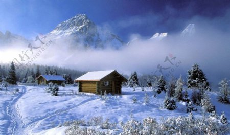 雪山景观图片
